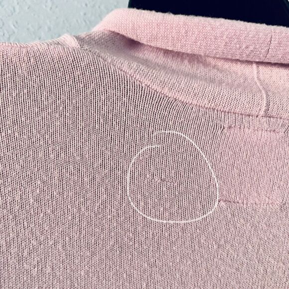 Zara Pink Knit Open Front Cardigan Sweater Size Small - Picture 8 of 8